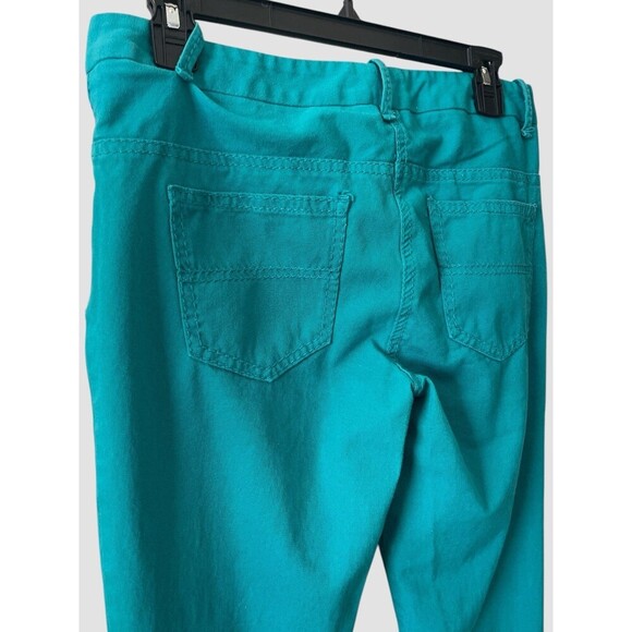 MSSP Max studio specialty products teal skinny jean pants Size 4 stretch - Picture 4 of 5
